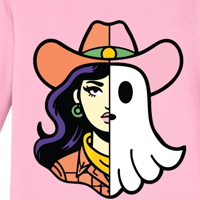 Cool Ghoul Cowgirl Baby Long Sleeve Bodysuit