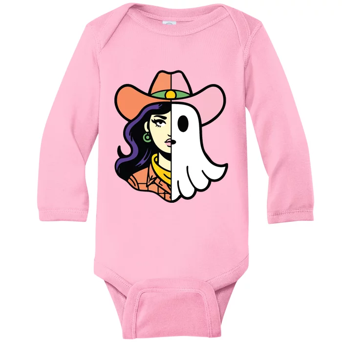 Cool Ghoul Cowgirl Baby Long Sleeve Bodysuit