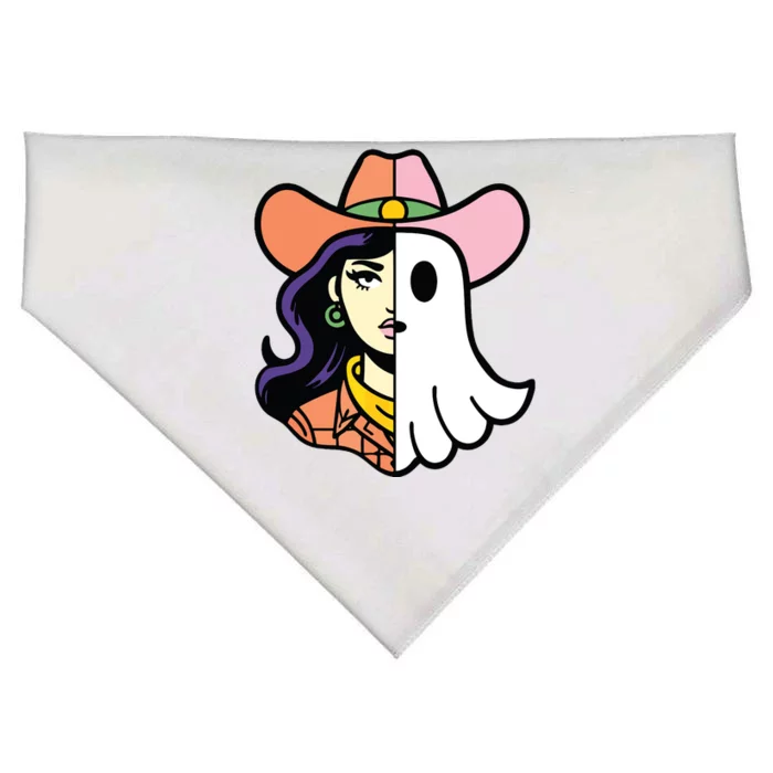 Cool Ghoul Cowgirl USA-Made Doggie Bandana