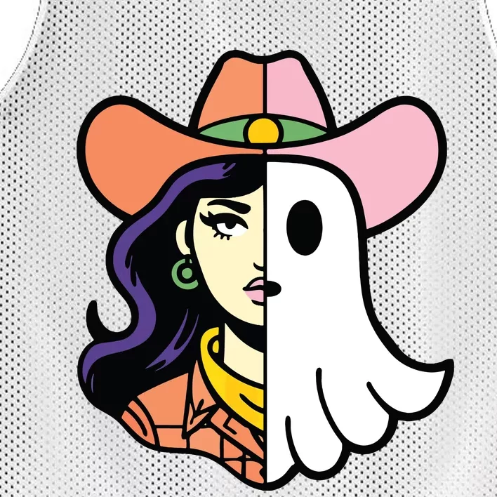 Cool Ghoul Cowgirl Mesh Reversible Basketball Jersey Tank