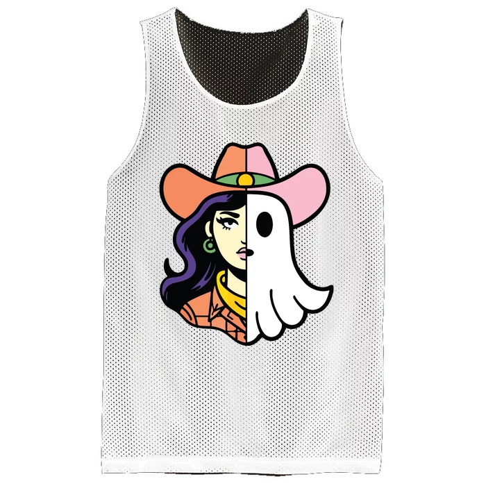 Cool Ghoul Cowgirl Mesh Reversible Basketball Jersey Tank