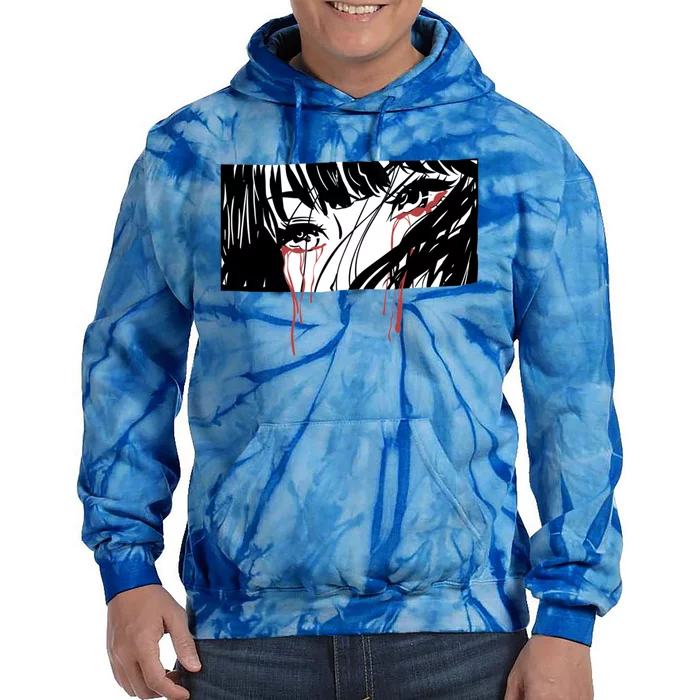 Crying Girl Tie Dye Hoodie