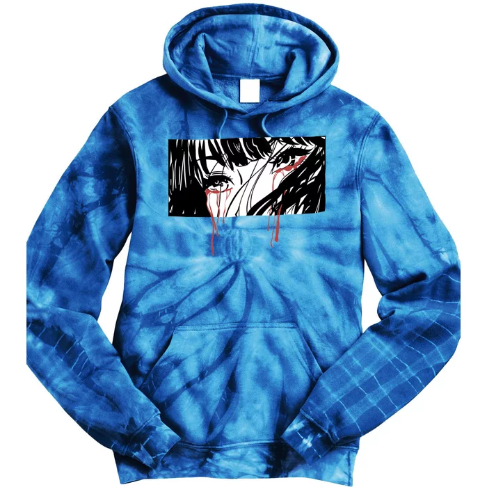 Crying Girl Tie Dye Hoodie