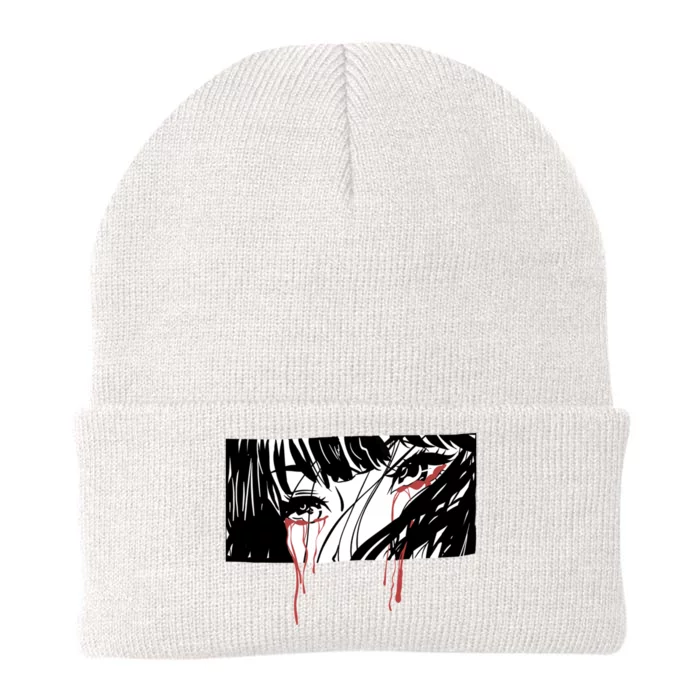 Crying Girl Knit Cap Winter Beanie