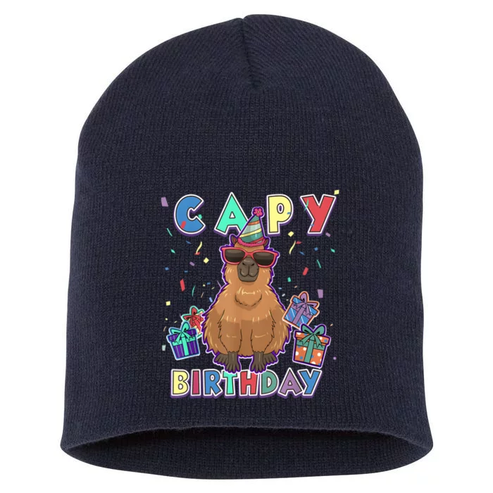 Capybara Gifts, Capy Birthday, Happy Birthday Capybara Short Acrylic Beanie