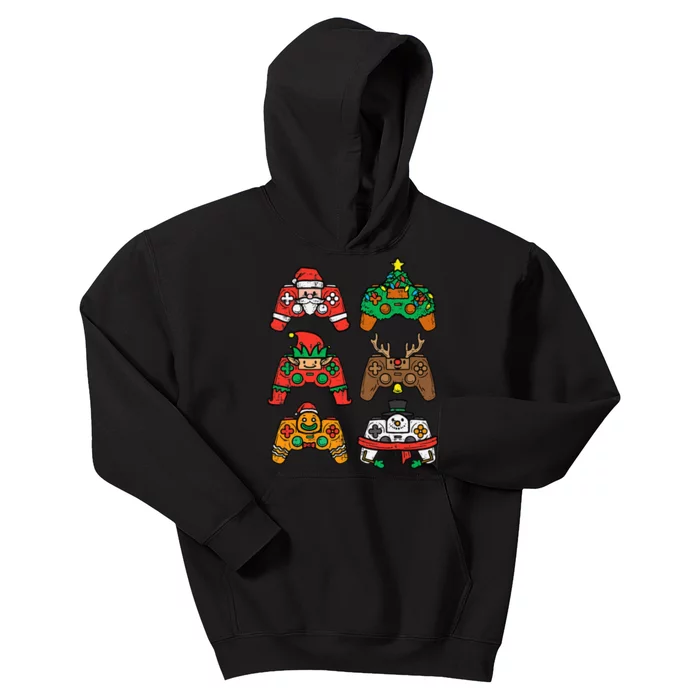 Christmas Gamer Controller Xmas Gaming Kids Hoodie