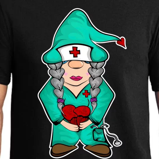 Cardiology Gnome Cute Cardiac Departt Medical Gnome Gift Pajama Set