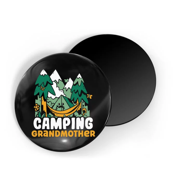 Camping Grandmother Campsite Camper Camp Hobby Grandma Nan Magnet