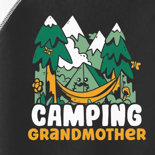 Camping Grandmother Campsite Camper Camp Hobby Grandma Nan Toddler Fine Jersey T-Shirt