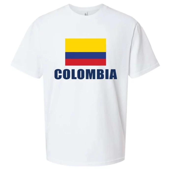 Colombia Gift Columbian Flag Pride Gift Sueded Cloud Jersey T-Shirt