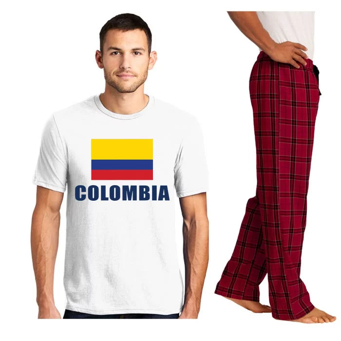 Colombia Gift Columbian Flag Pride Gift Pajama Set