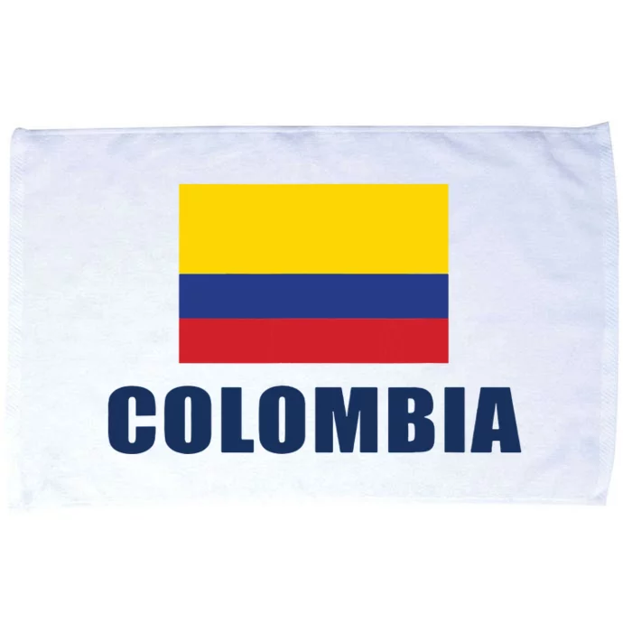 Colombia Gift Columbian Flag Pride Gift Microfiber Hand Towel