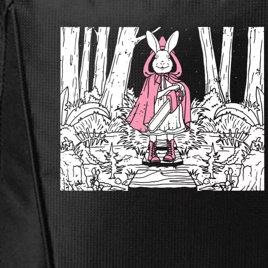 Creepy Gothic Chainsaw Bunny Goth Horror Darkness City Backpack