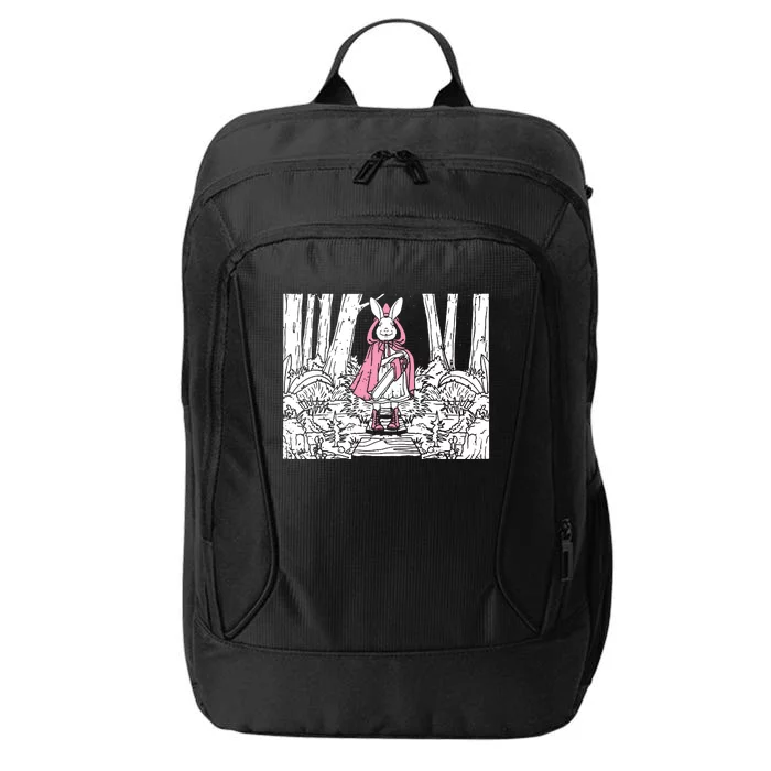 Creepy Gothic Chainsaw Bunny Goth Horror Darkness City Backpack