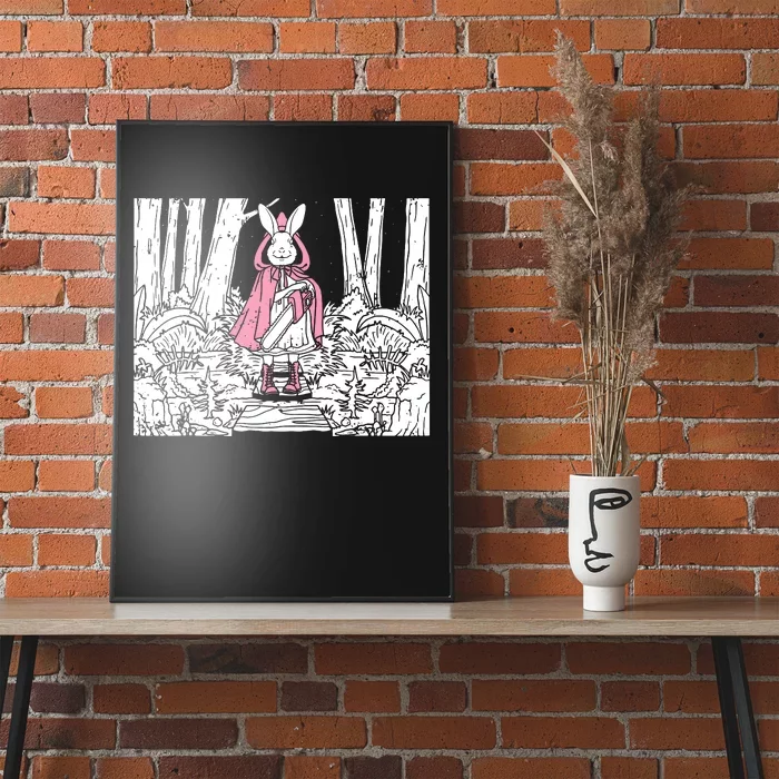 Creepy Gothic Chainsaw Bunny Goth Horror Darkness Poster