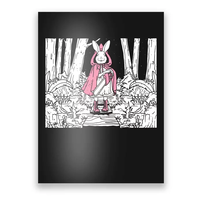 Creepy Gothic Chainsaw Bunny Goth Horror Darkness Poster