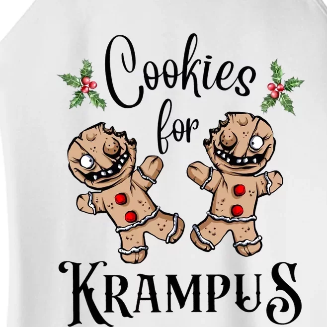 Creepy Gingerbread Cookies For Krampus Xmas Goth Holiday Women’s Perfect Tri Rocker Tank