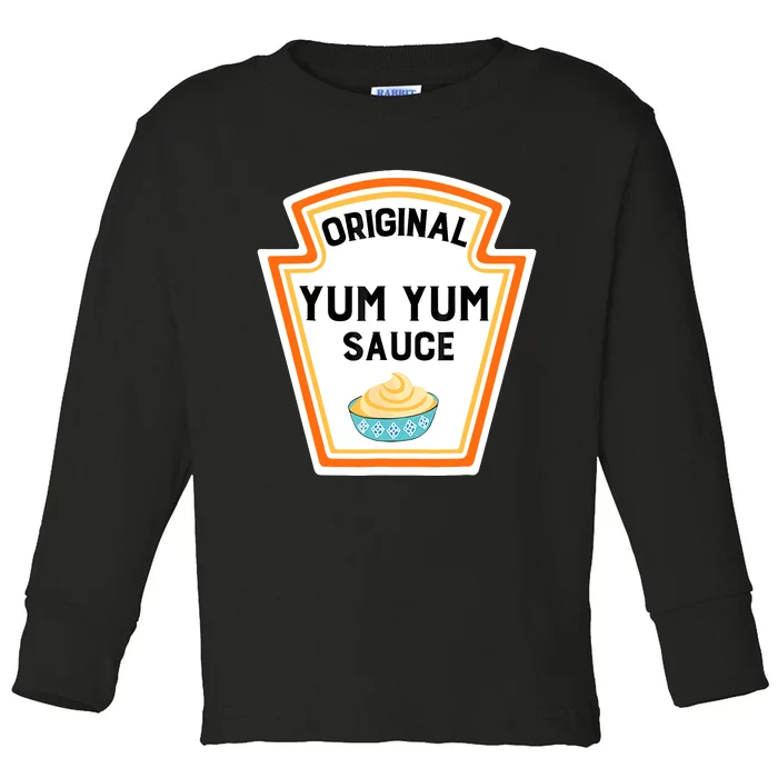 Cute Group Condiments Halloween Costume Family Yum Yum Sauce Toddler Long Sleeve Shirt