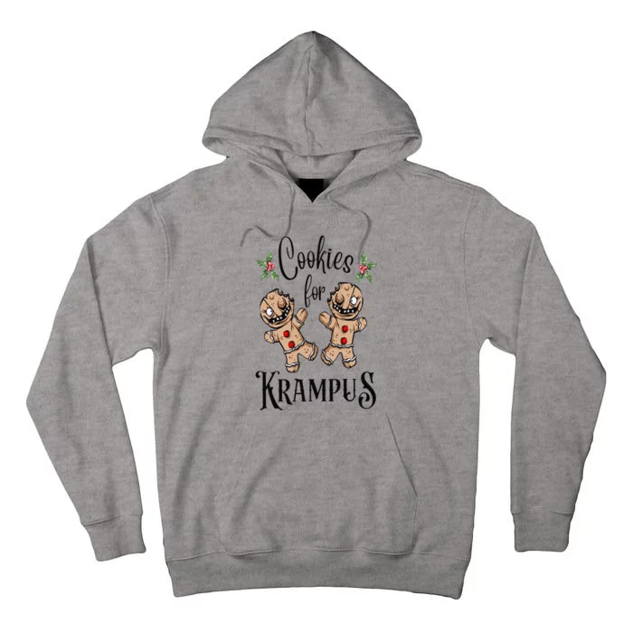 Creepy Gingerbread Cookies For Krampus Xmas Goth Holiday Tall Hoodie