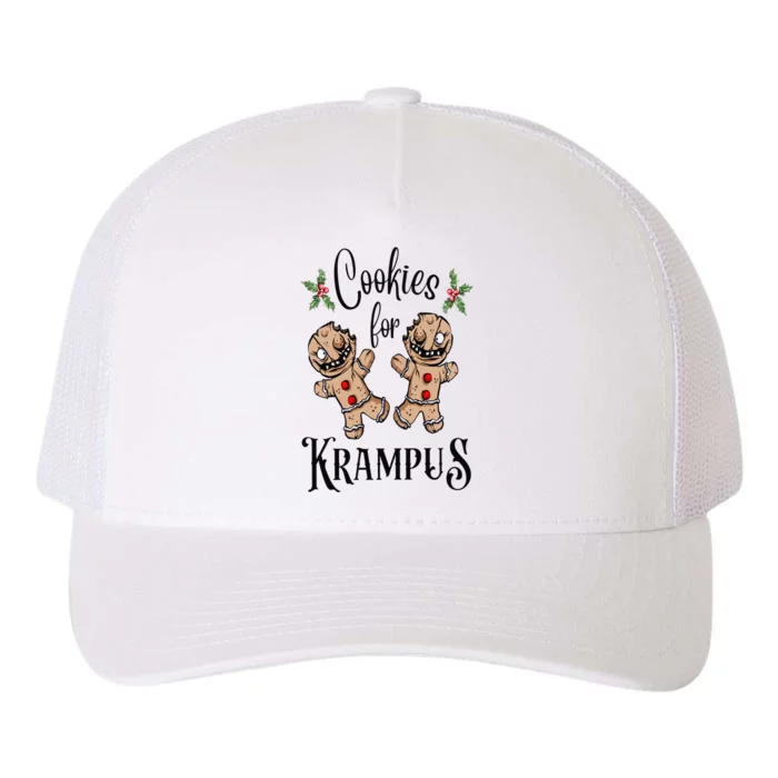 Creepy Gingerbread Cookies For Krampus Xmas Goth Holiday Yupoong Adult 5-Panel Trucker Hat