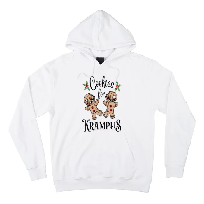 Creepy Gingerbread Cookies For Krampus Xmas Goth Holiday Hoodie