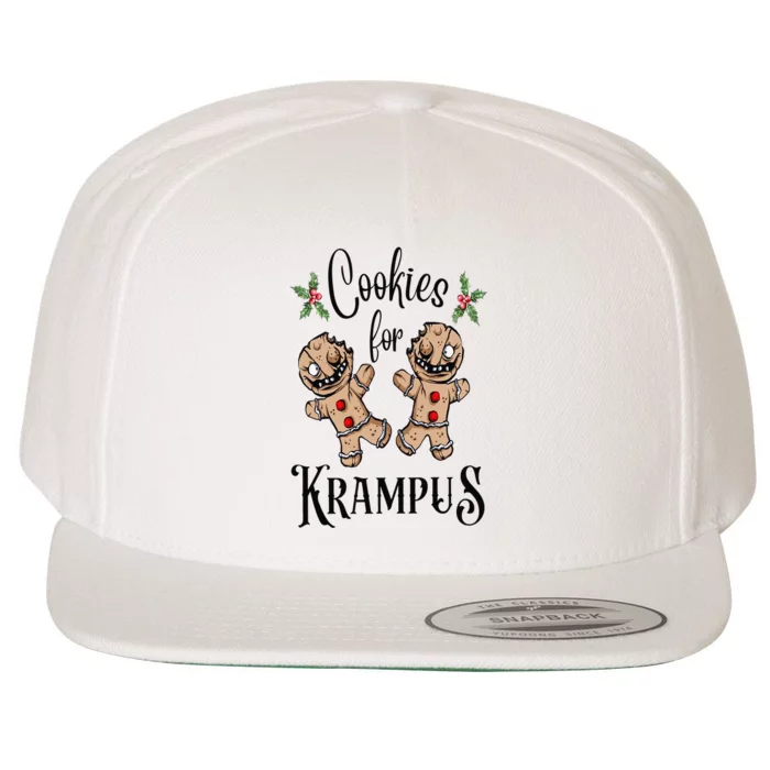 Creepy Gingerbread Cookies For Krampus Xmas Goth Holiday Wool Snapback Cap