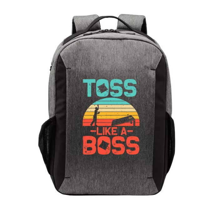 Cornhole Gift Cool Cornhole Toss Like A Boss Vector Backpack