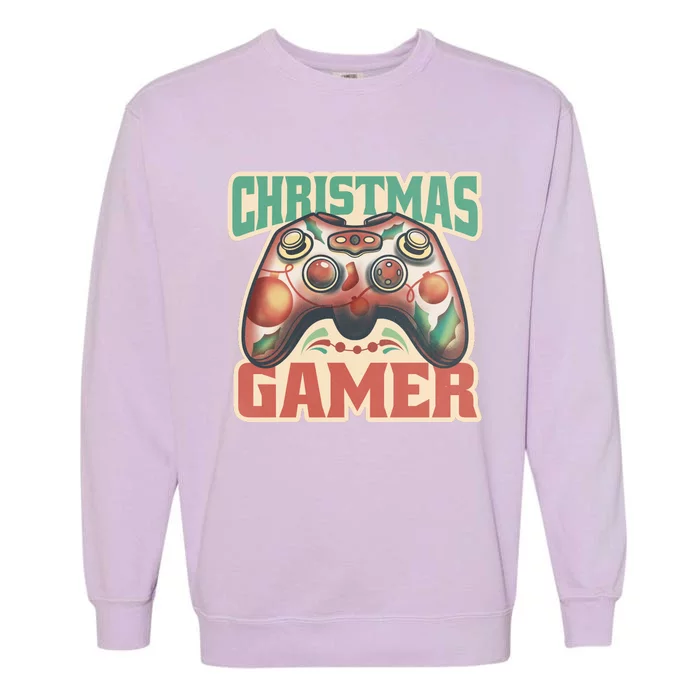 Christmas Gamer Garment-Dyed Sweatshirt