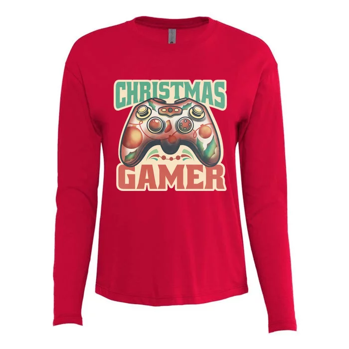 Christmas Gamer Womens Cotton Relaxed Long Sleeve T-Shirt