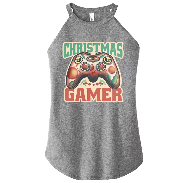 Christmas Gamer Women’s Perfect Tri Rocker Tank