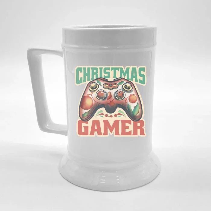 Christmas Gamer Front & Back Beer Stein