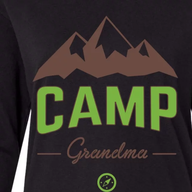 Camp Grandma Cute Gift Womens Cotton Relaxed Long Sleeve T-Shirt