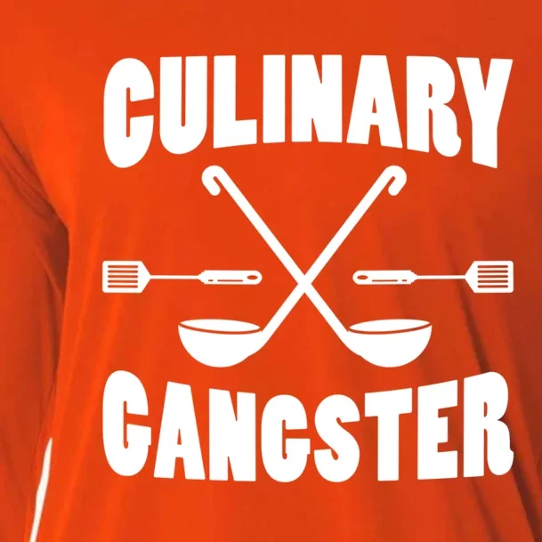 Culinary Gangster Cooking Best Cooking Chef Mom Dad Cute Gift Cooling Performance Long Sleeve Crew