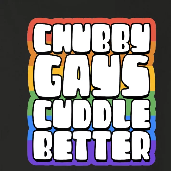 Chubby Gays Cuddle Better Funny Proud Gay Bear Husky Cute Toddler Long Sleeve Shirt