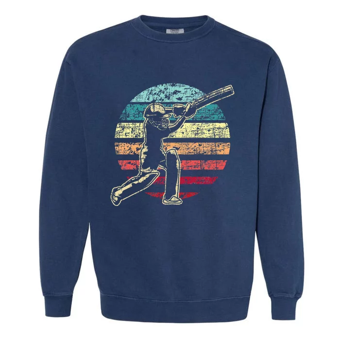 Cricket Game Cricketer Cricketing Batting Garment-Dyed Sweatshirt