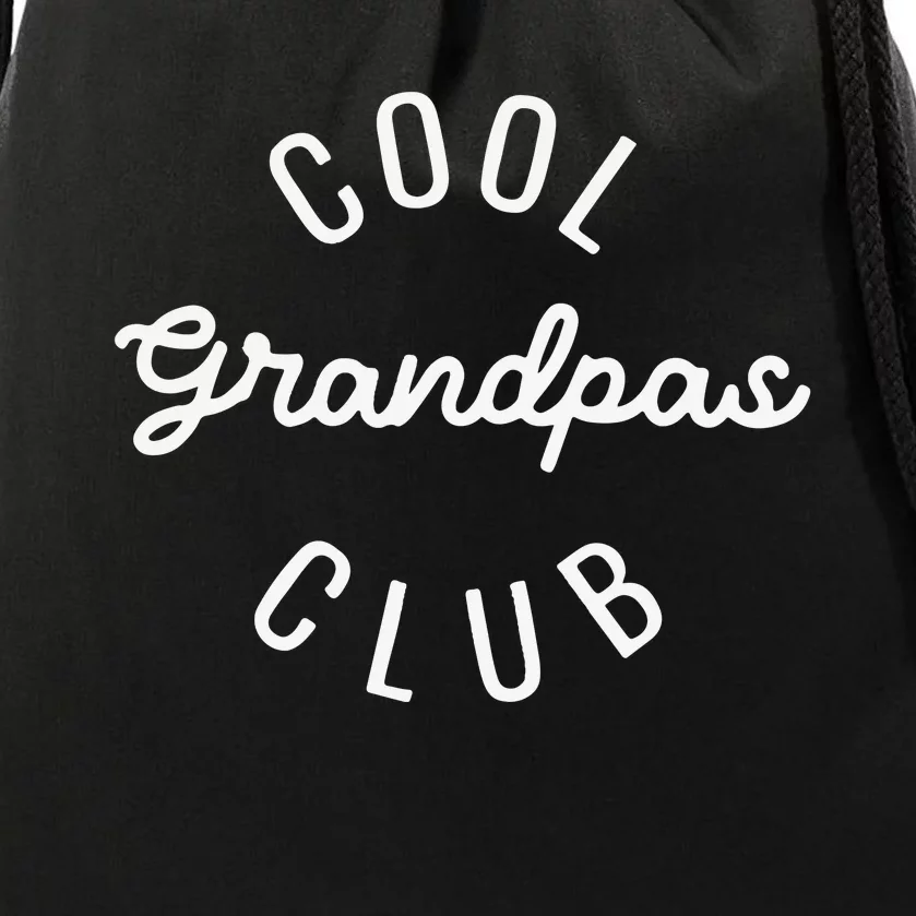 Cool Grandpas Club Fathers Day Drawstring Bag