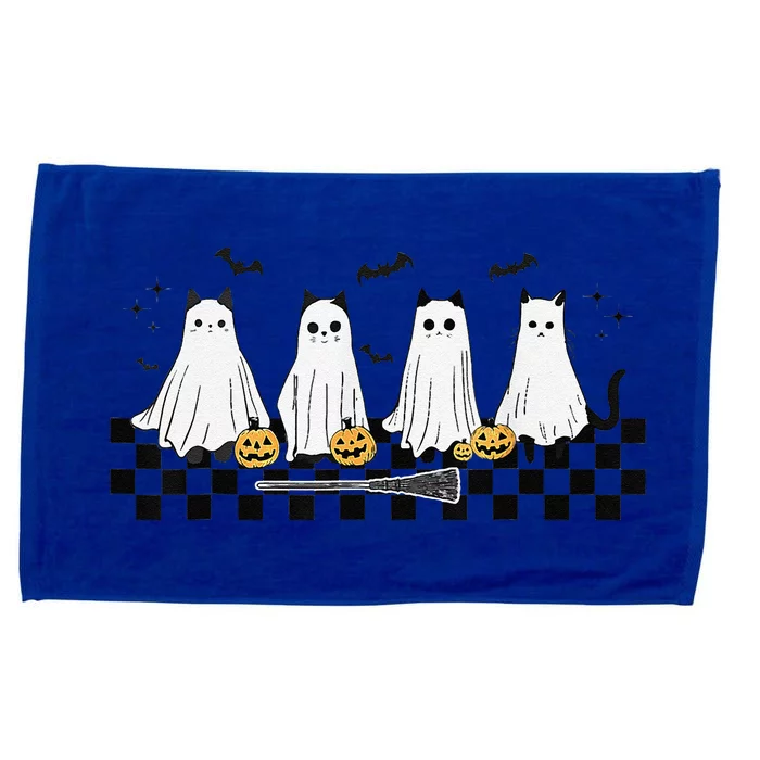 Cute Ghost Cat Funny Halloween Costumes Black Cat Microfiber Hand Towel