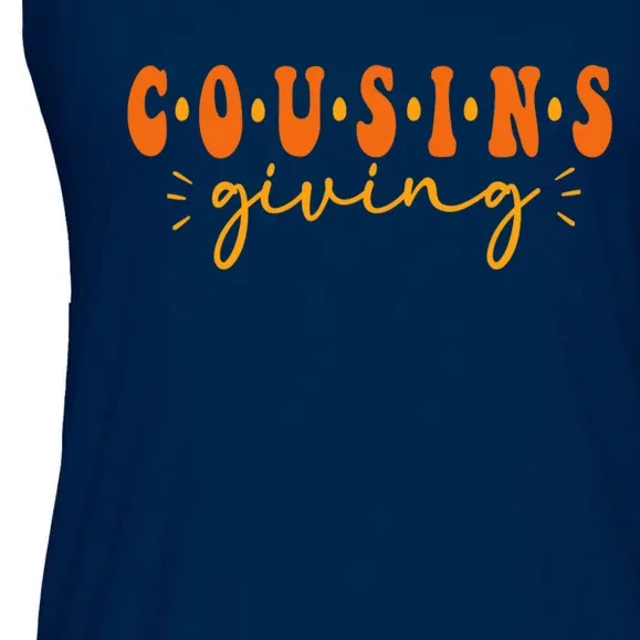 Cousins Giving Cute Turkey Cousin Crew Thanksgiving Family Ladies Essential Flowy Tank