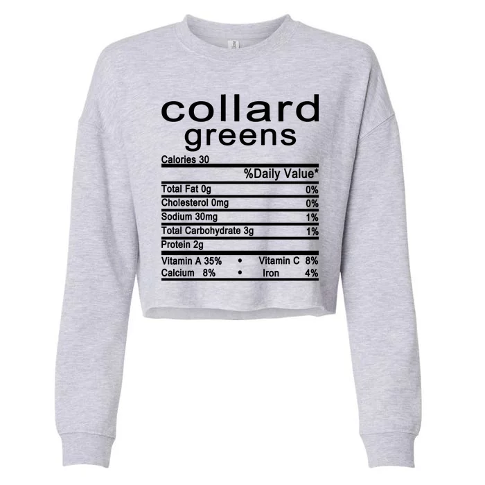 Collard Greens Cropped Pullover Crew