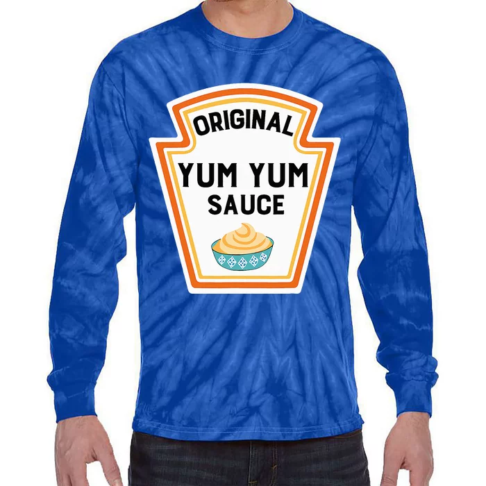 Cute Group Condiments Halloween Costume Family Yum Yum Sauce Tie-Dye Long Sleeve Shirt