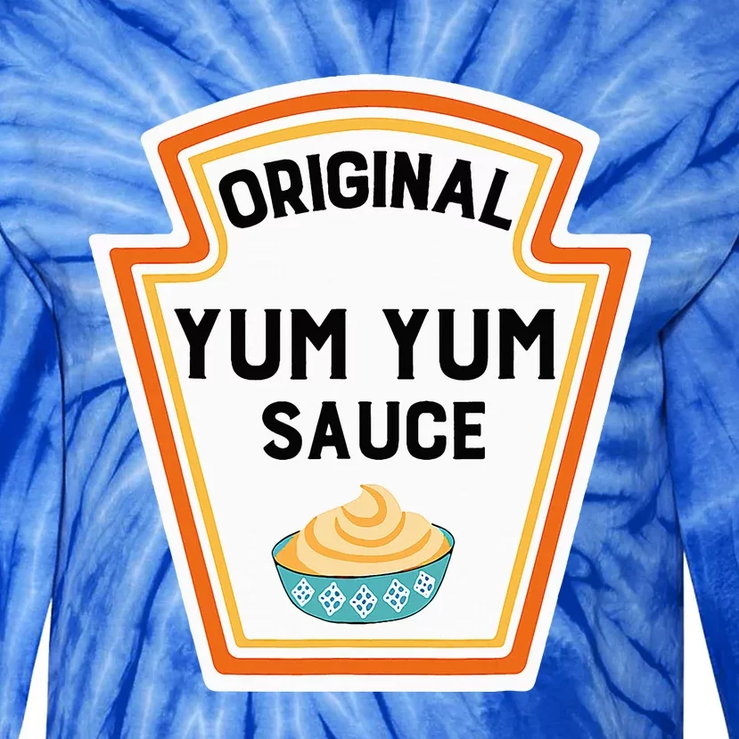 Cute Group Condiments Halloween Costume Family Yum Yum Sauce Tie-Dye Long Sleeve Shirt