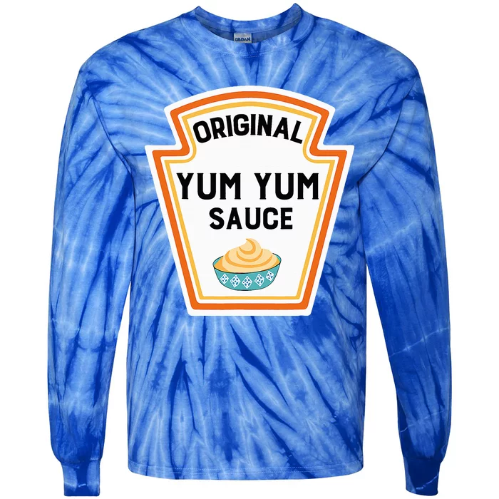 Cute Group Condiments Halloween Costume Family Yum Yum Sauce Tie-Dye Long Sleeve Shirt