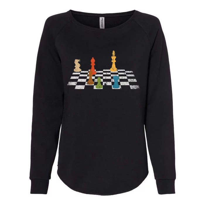 Chess Grandmaster Checkerboard Chess Board Checkmate Chess Womens California Wash Sweatshirt