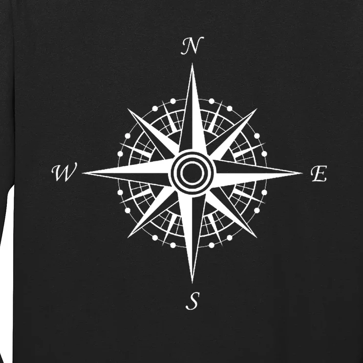 Compass Graphic Long Sleeve Shirt