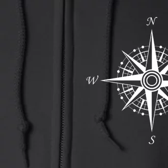 Compass Graphic Full Zip Hoodie