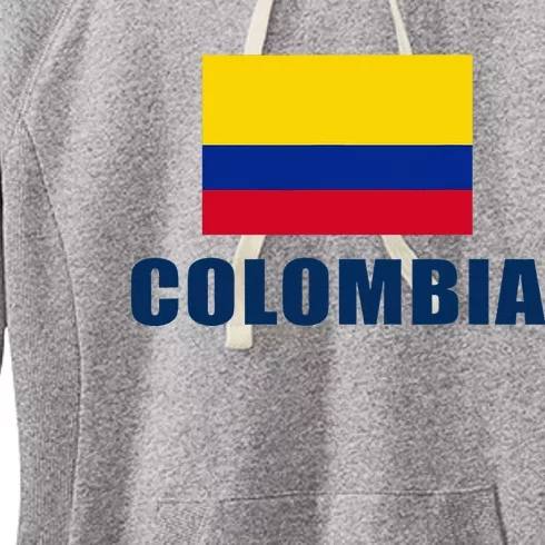 Colombia Gift Columbian Flag Pride Gift Women's Fleece Hoodie