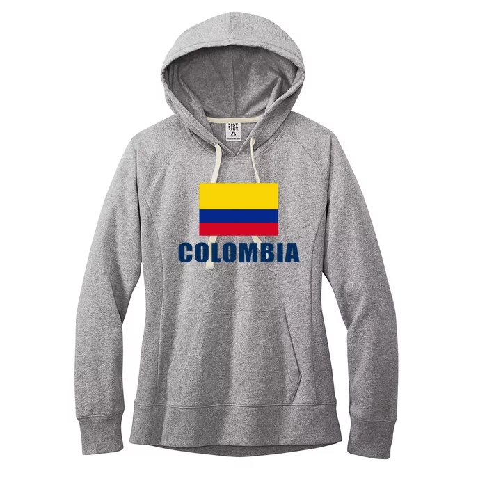 Colombia Gift Columbian Flag Pride Gift Women's Fleece Hoodie