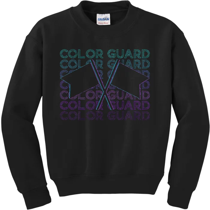 Color Guard Colour Guard Retro Kids Sweatshirt