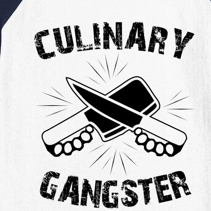 Culinary Gangster Chef Gift Baseball Sleeve Shirt