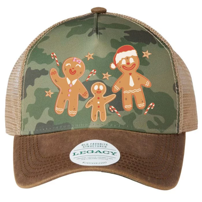 Christmas Gingerbread Cookie Family Cute Legacy Tie Dye Trucker Hat